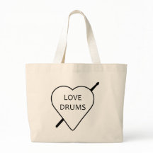 Love Drums Tote Bag