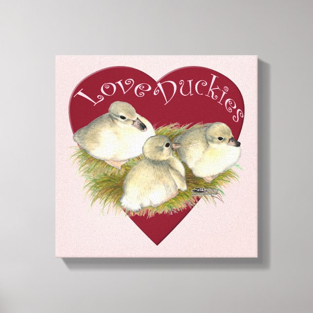 Love Duckies Canvas Print (Front)