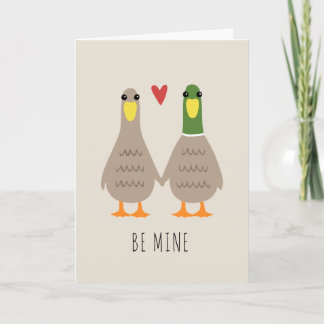 Love Ducks | Carte Heureuse Sainte-Valentin mignon