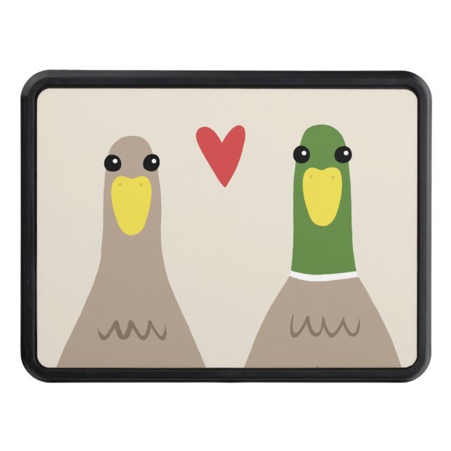 Love Ducks Trailer Hitch Cover (Front)