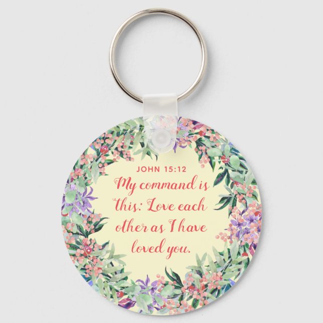 Love Each Other - Button Keychain (Front)