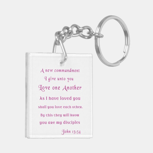 Love each other keychain (Back Left)