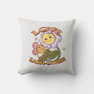 Love Each Other Throw Pillow