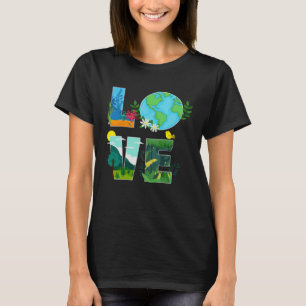 Love Earth Day  Save Our Home Plant Trees Go Plane T-Shirt