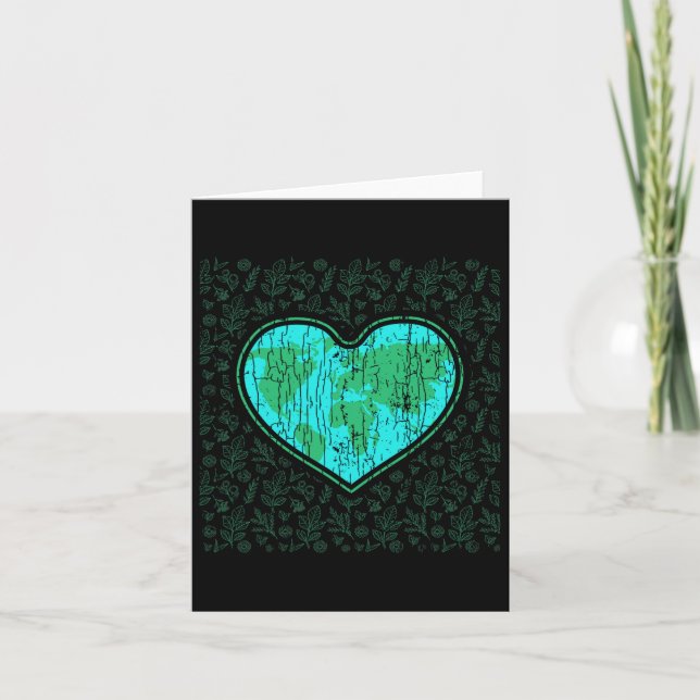 Love Earth Funny Earth’s Day Save Our Planet Graph Card (Front)