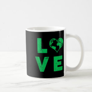 Love earth planet distressed environmental tank to coffee mug