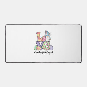 Love Easter Teacher's Aide Gnomes Teacher Easter 2 Desk Mat