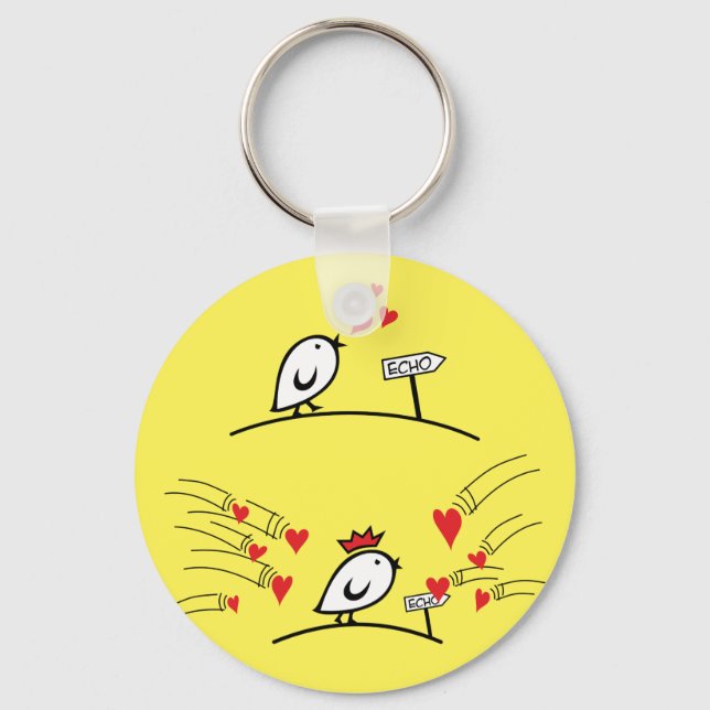 LOVE ECHO - Comic Birds Tweetlercools 1 Keychain (Front)