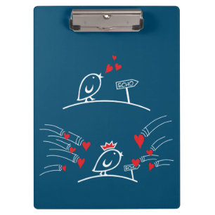 LOVE ECHO - Comic Birds Tweetlercools 2 Clipboard