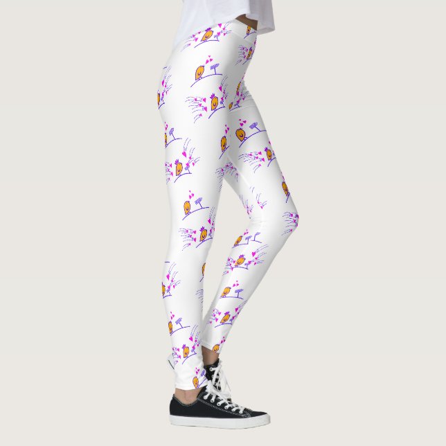 LOVE ECHO - Comic Birds Tweetlercools 3 Leggings (Right)