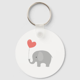 Love Elephant Keychain