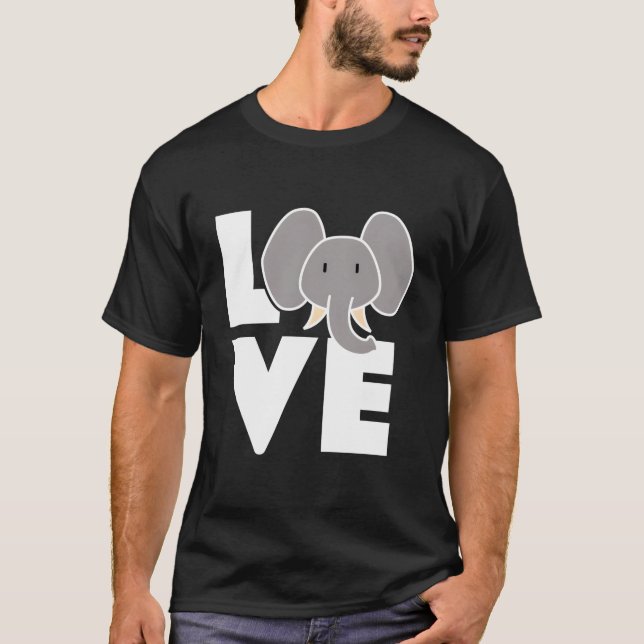 Love Elephants Elephant Elephant T-Shirt (Front)