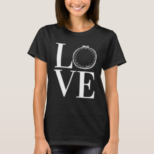 LOVE Embroidery Hoop Cross Stitch Needlepoint Crew T-Shirt