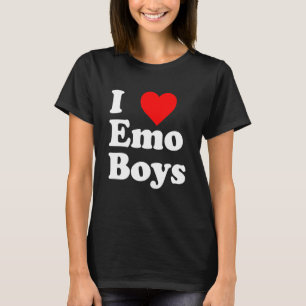 Love Emo Boys Heart Trendy Egirl Eboy GF Aesthetic T-Shirt