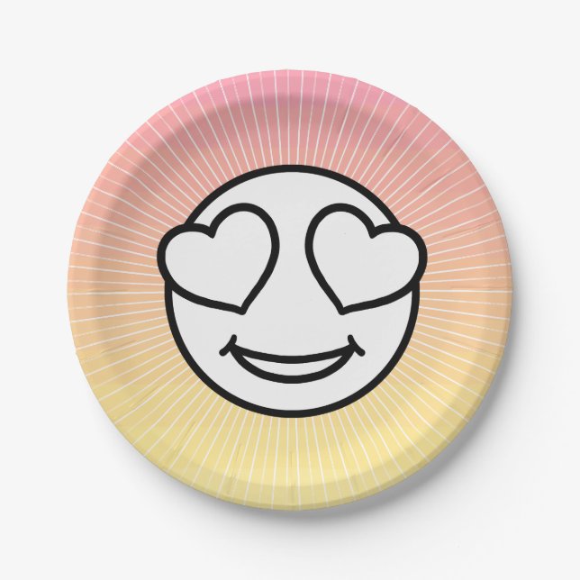 Love Emoji Colouring Plates (Front)