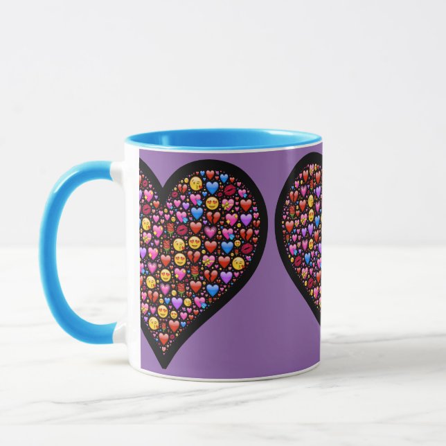 Love Emoji Customized Mug (Left)