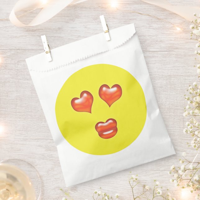 Love Emoji Favour Bag (Clipped)