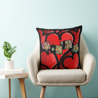 LOVE en langue des signes – Cœur Coussin