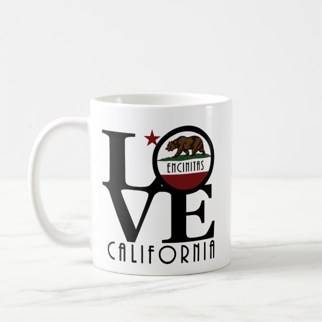 LOVE Encinitas 11oz Coffee Mug (Left)