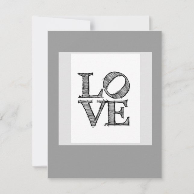 Love Engagement Invitation (Front)