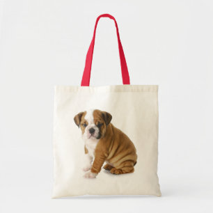 Love English Bulldog Puppy Dog Tote Bag