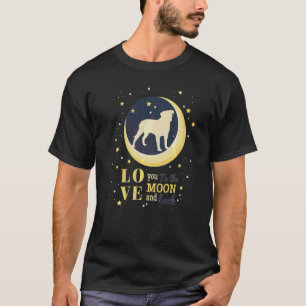 Love English Bullmastiff To The Moon T-Shirt