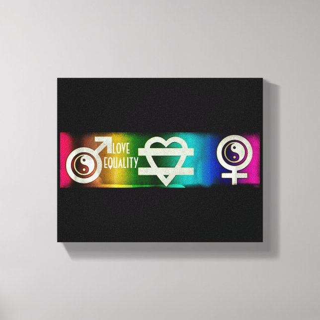 Love Equality Canvas Print (Front)
