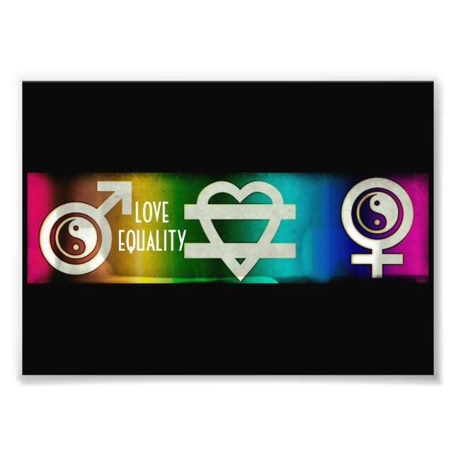 Love Equality Photo Print (Front)