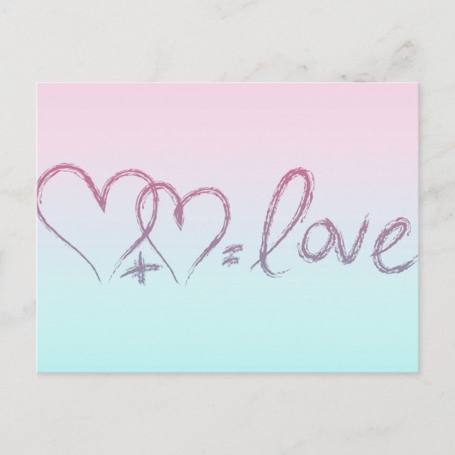 Love Equation Postcard (Front)