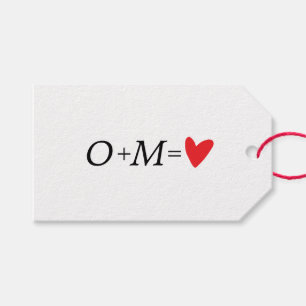 Love Equation Valentine’s Day  Gift Tags