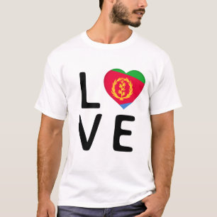 Love - Eritrea Flag T-Shirt
