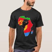 Love Eritrea With Eritrean Flag In Africa Map Rais