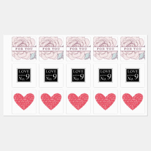 Love Essential Oil Roller Bottle Labels