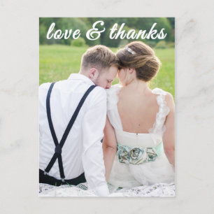 LOVE ET MERCI CARTE POSTCARD