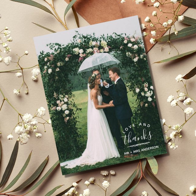 Love et Merci Cartes postales personnalisées de Me (Créateur téléchargé)