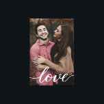 Love Eternal: Personalized Engagement Photo Wrappe Canvas Print<br><div class="desc">Celebrate your love and commitment with the "Love Eternal" Personalized Engagement Photo Wrapped Canvas. This exquisite canvas is not just a piece of decor; it's a beautiful tribute to your unique love story, perfect for showcasing at your engagement party, wedding, and later as a cherished display in your home. Personalize...</div>