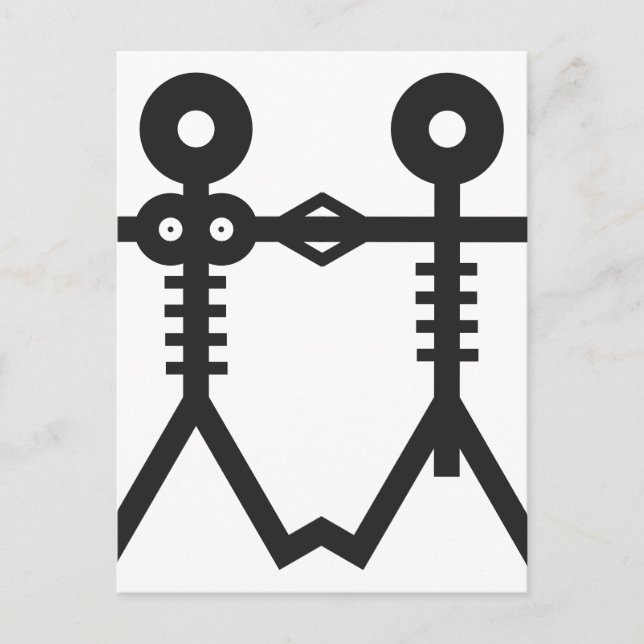 Love Eternal Skeletons Icon 2007 Art Postcard (Front)