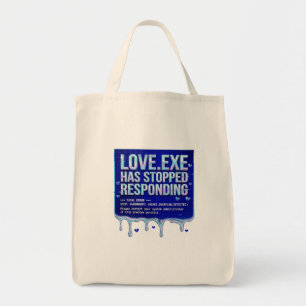 Love Exe Blue Screen Death Y2K Tech Funny Coder Pr Tote Bag
