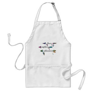 Love Explore Adventure Arrow Tribal Boho Design Standard Apron