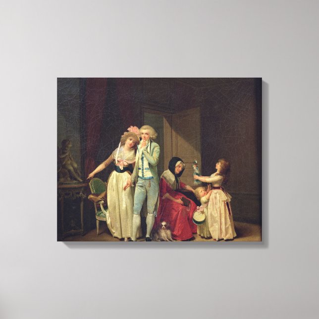 Love Extinguish it, or The Philosopher' Canvas Print (Front)