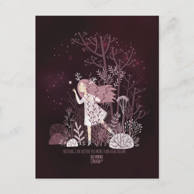 Love Fairy-tale by Alexandra Dikaia Love  Holiday Postcard (Front)