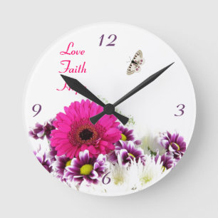 Love~Faith~Hope Wall Clock