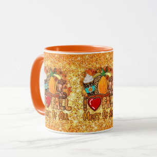 Love Fall Autumn Customize Colour Mug