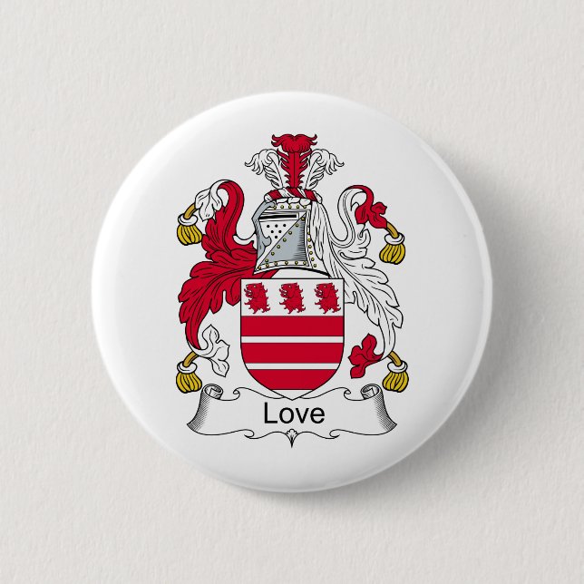 Love Family Crest 2 Inch Round Button (Front)