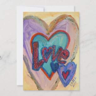 Love Family Hearts Invites or Announcements