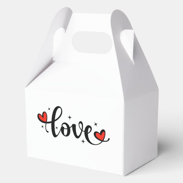 LOVE Favour Boxes – Sweet & Stylish Packaging for  (Front)