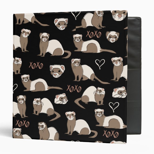 Love Ferrets - Black Binder (Front/Inside)