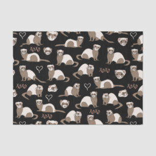 Love Ferrets - Black Tissue Paper