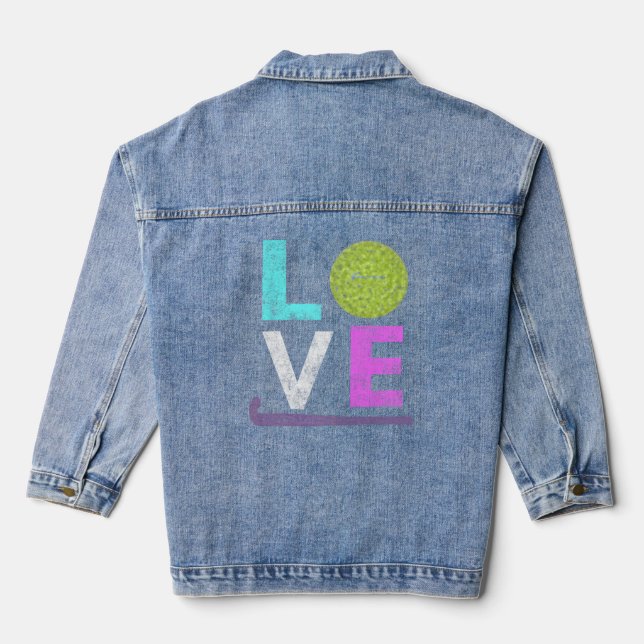 Love Field Hockey Fun Anniversaire Cadeau (Verso)