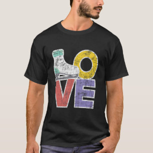 Love  Figure Ice Skating Skates Dancer Dancing T-Shirt